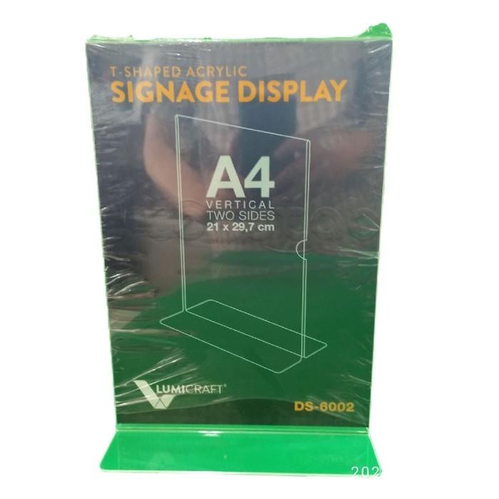 

Tokotab - Acrylic Display Signage Akrilik A4 LUMICRAFT DS-6002