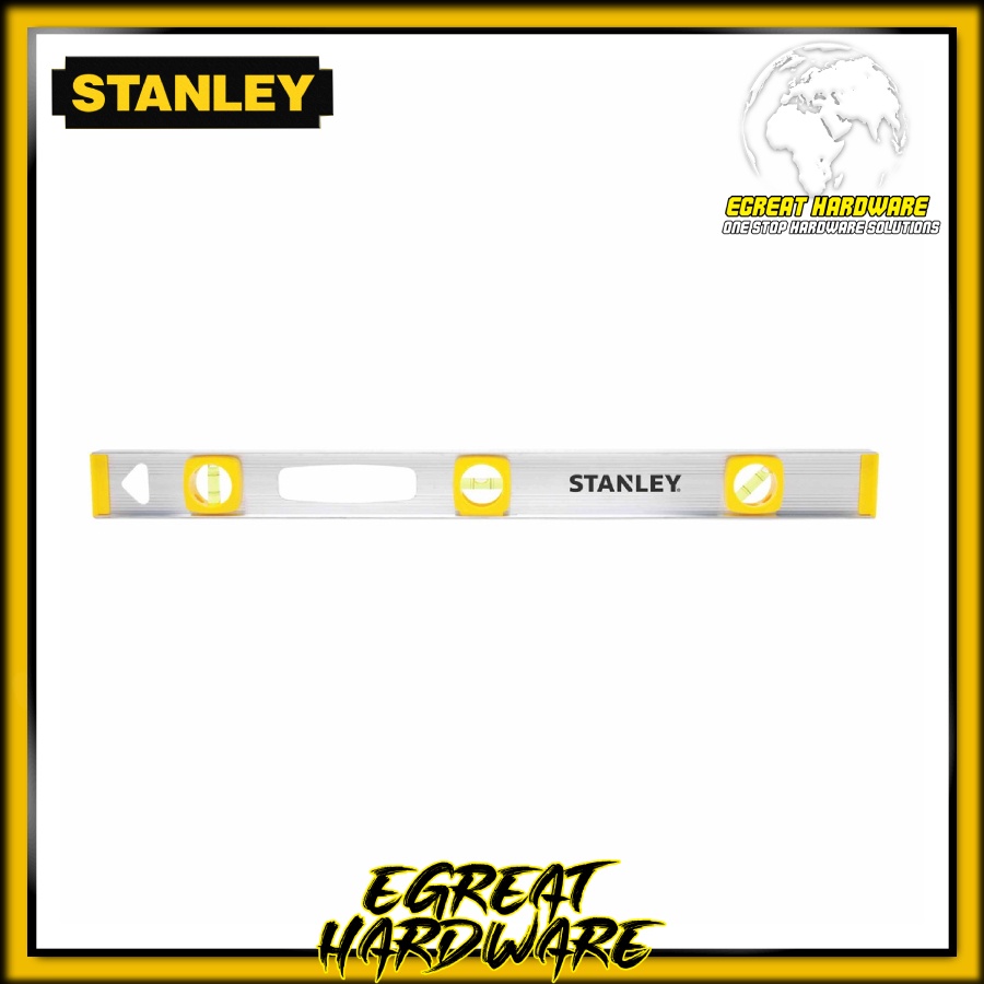

Penggaris Waterpass Stanley 42074 24 in Top Read Aluminum I-Beam Level