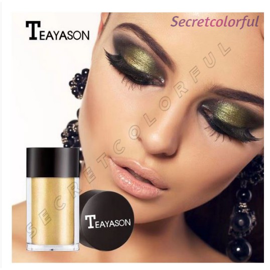 TEAYASON Eyeshadow Glitter 8 Warna Dramatis High Shine