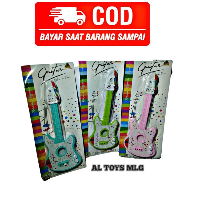 Gitar mainan anak / Gitar plastik anak / Gitar Mainan / Gitar mini petik mainan anak edukasi panjang