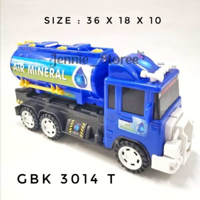 Mainan Mobil Mobilan Truk Truck Tangki Air Mineral Besar Edukasi Anak