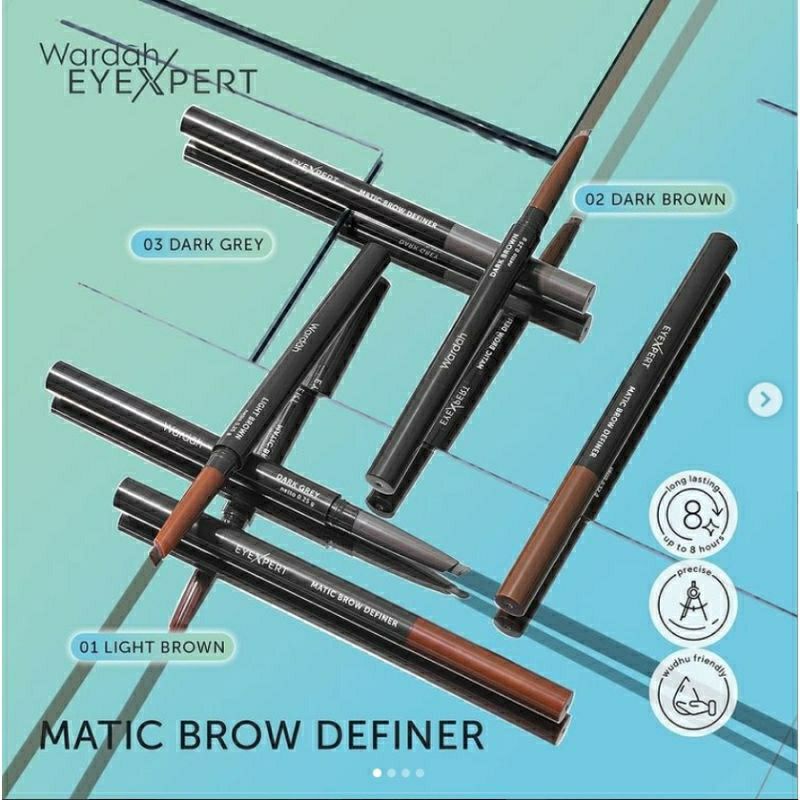 Wardah EyeXpert Eyebrow Pencil Black Brown Blister