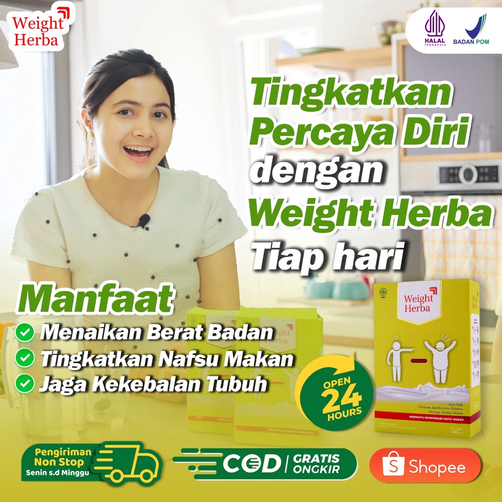 Weight Herba - Susu Etawa Penambah Berat Badan Dan Kesehatan Pencernaan Tanpa Olahraga