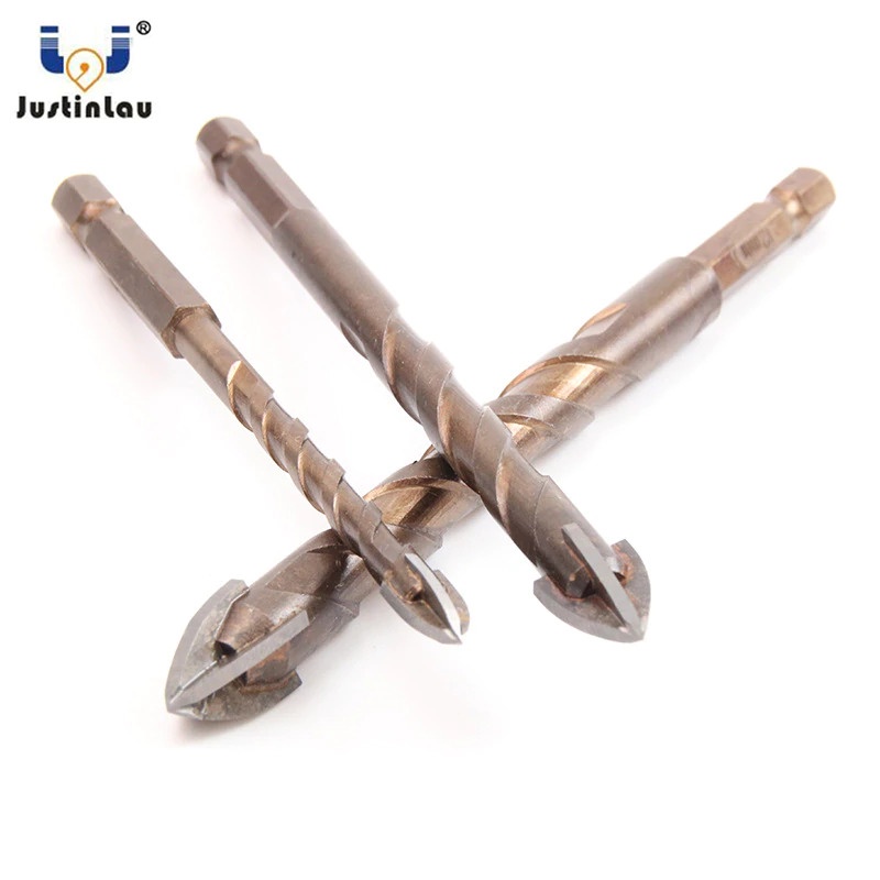 Mata Bor Tungsten Carbide Cross Hex Tile Drill Bit 6mm - FM3 - Golden