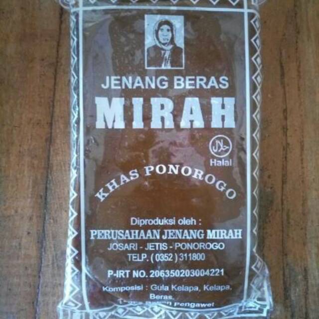

Jenang beras Mirah