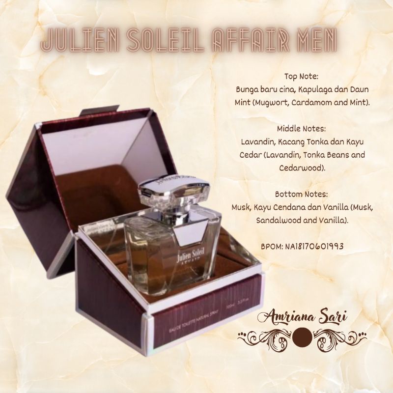 (ORIGINAL) JULIEN SOLEIL AFFAIR MEN 100ml.