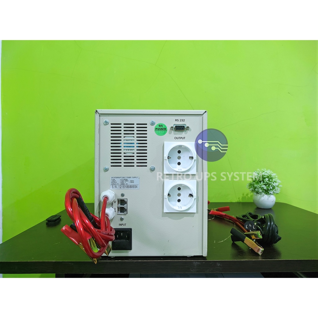 UPS Modif ICA CT1082B 2000VA 36V 1000Watt Modifikasi Aki External