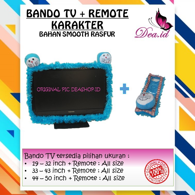 [DEASTORE] BANDO SARUNG TV LCD LED UKURAN 14 - 43 INCH + REMOTE ALL SIZE