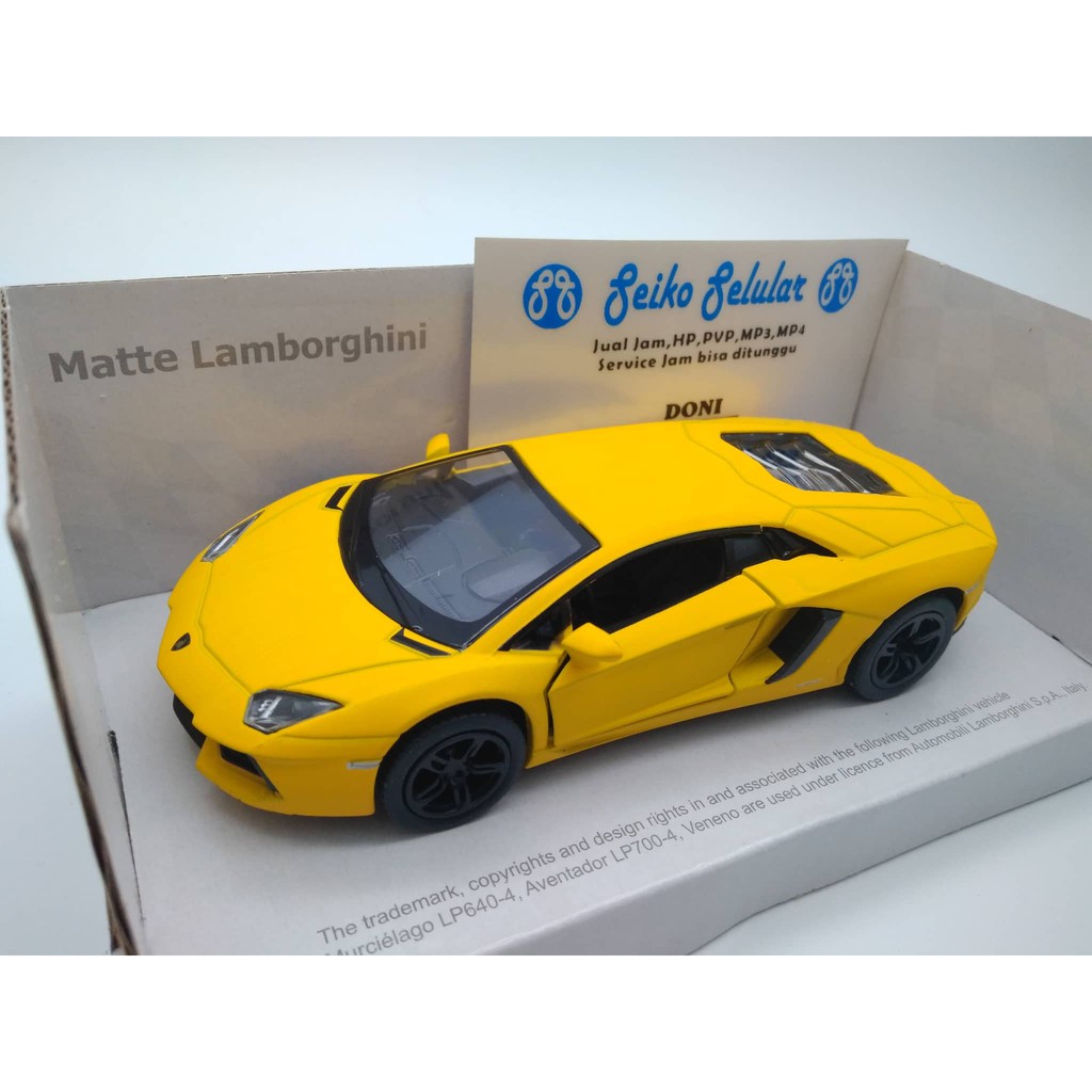 PROMO MINIATUR MOBIL MATTE LAMBORGHINI KINSMART LAMBORGHINI MATTE DIECAST