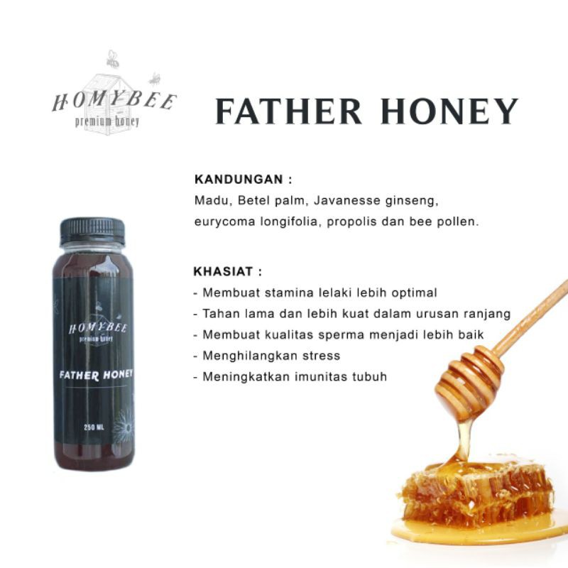 

HOMYBEE FATHER HONEY untuk stamina laki-laki