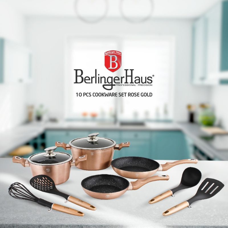 BerlingerHaus Rose Gold panci Sultan Check