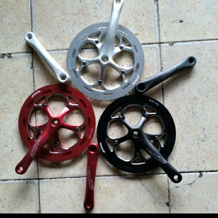 gir/crankset/crank set raze 56T sepeda lipat/folding alloy BCD 130mm BEST SELLER