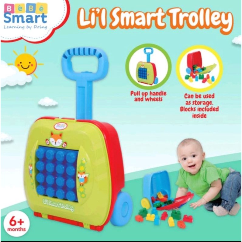 Bebe smart lil smart trolley / mainan dorong lego