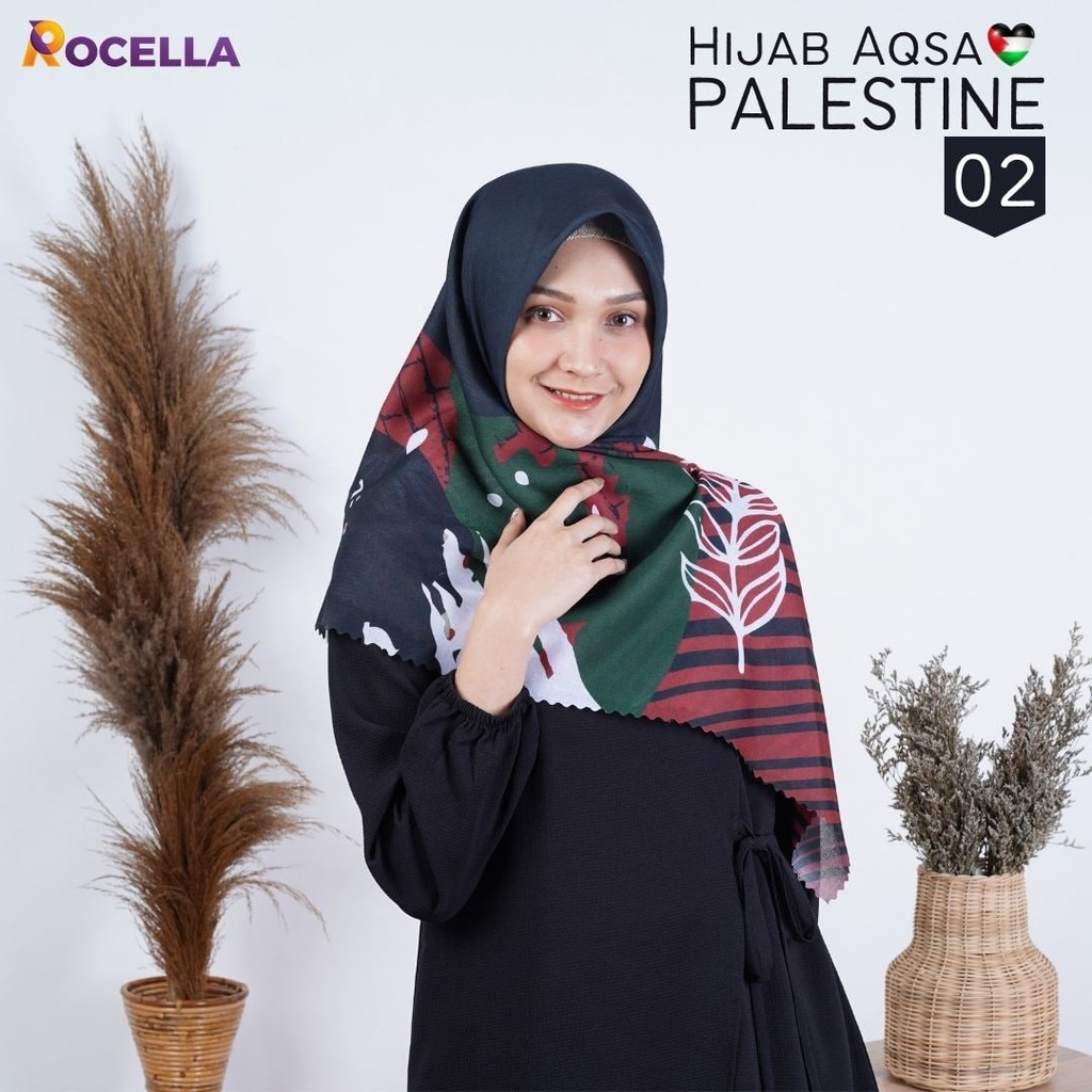 HIJAB AQSA PALESTINA - ROCELLA HIJAB PALESTINE - HIJAB MUSLIMAH