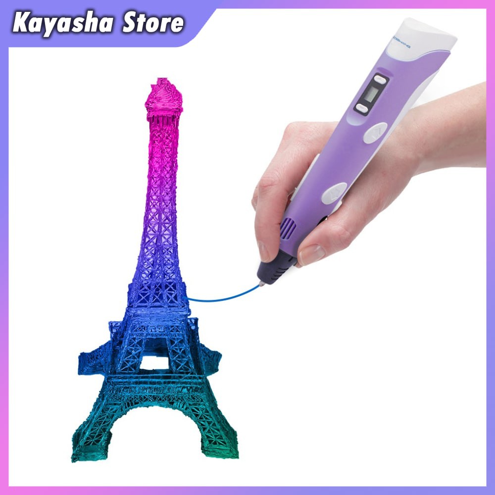 

KYS 3D PEN2 PENA MAGIC DRAWING PRINTER WITH 9 METER PLA FILAMENT DW G2 BLUE OMTHP3BL