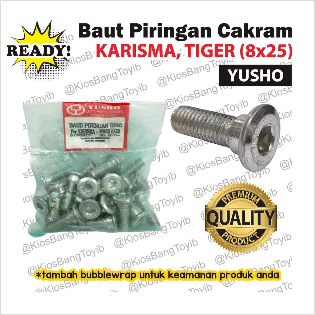 Baut Piringan Cakram Disc (1pc) - Karisma Tiger 8x25 (YUSHO)