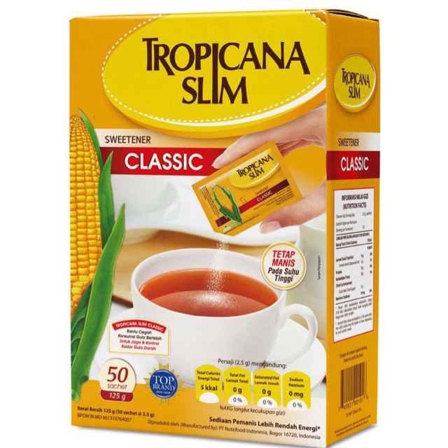 

Tropicana Slim Sweetener 50X2.5G