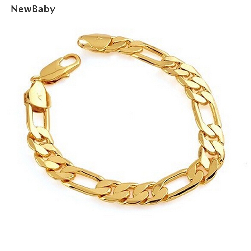 Newbaby 2015 Gelang Tangan Rantai Lapis Emas 18K Untuk Pria