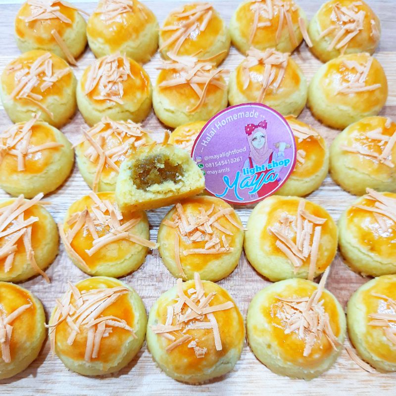 Nastar keju wisjman wisman nastar isi nanas atas keju cheddar murah enak halal pineappletart kuker kue kering cookies kue lebaran hampers termurah parsel nastar premium selai nanas