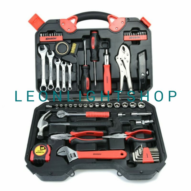 KRISBOW SET PERKAKAS MEKANIK 66 PCS/ACE KRISBOW MECHANIC TOOL KIT 66 PCS/KRISBOW PERKAKAS MEKANIK