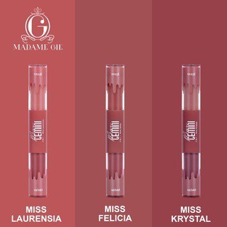 ⭐️ Beauty Expert ⭐️ Madame Gie Miss Gemini 2 in 1 Gloss n Velvet - Make Up Lipstick