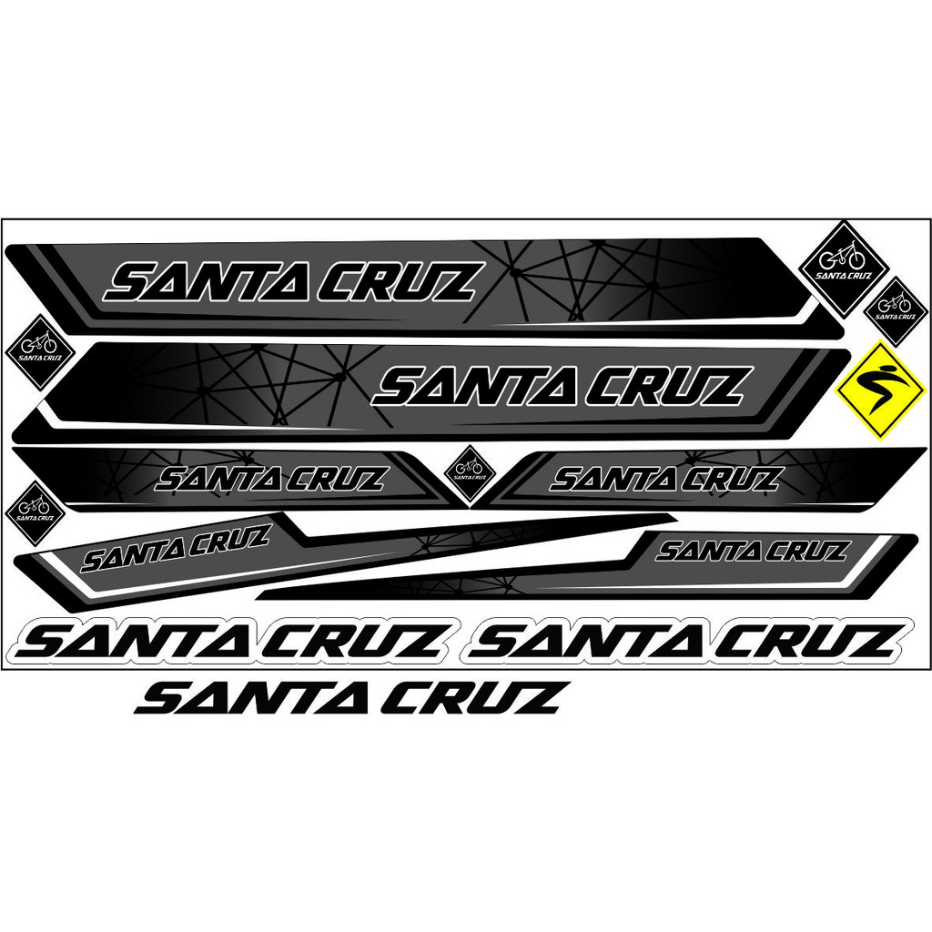 VARIASI SEPEDA ALL STIKER SANTA CRUZ