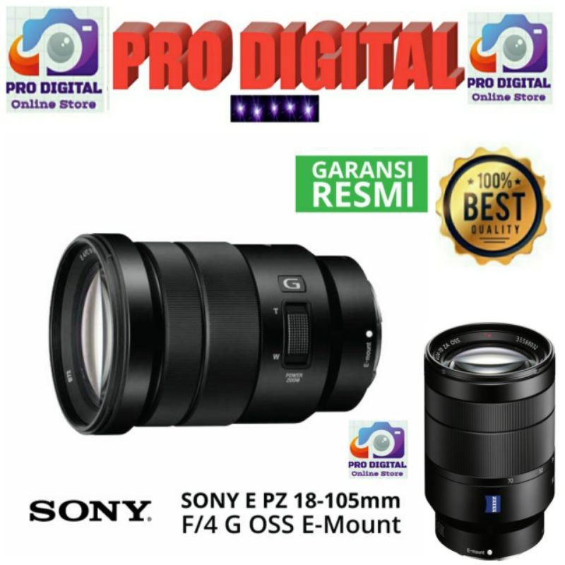 Lensa Sony 18 105 E Pz 18 105mm F4 G Oss Shopee Indonesia