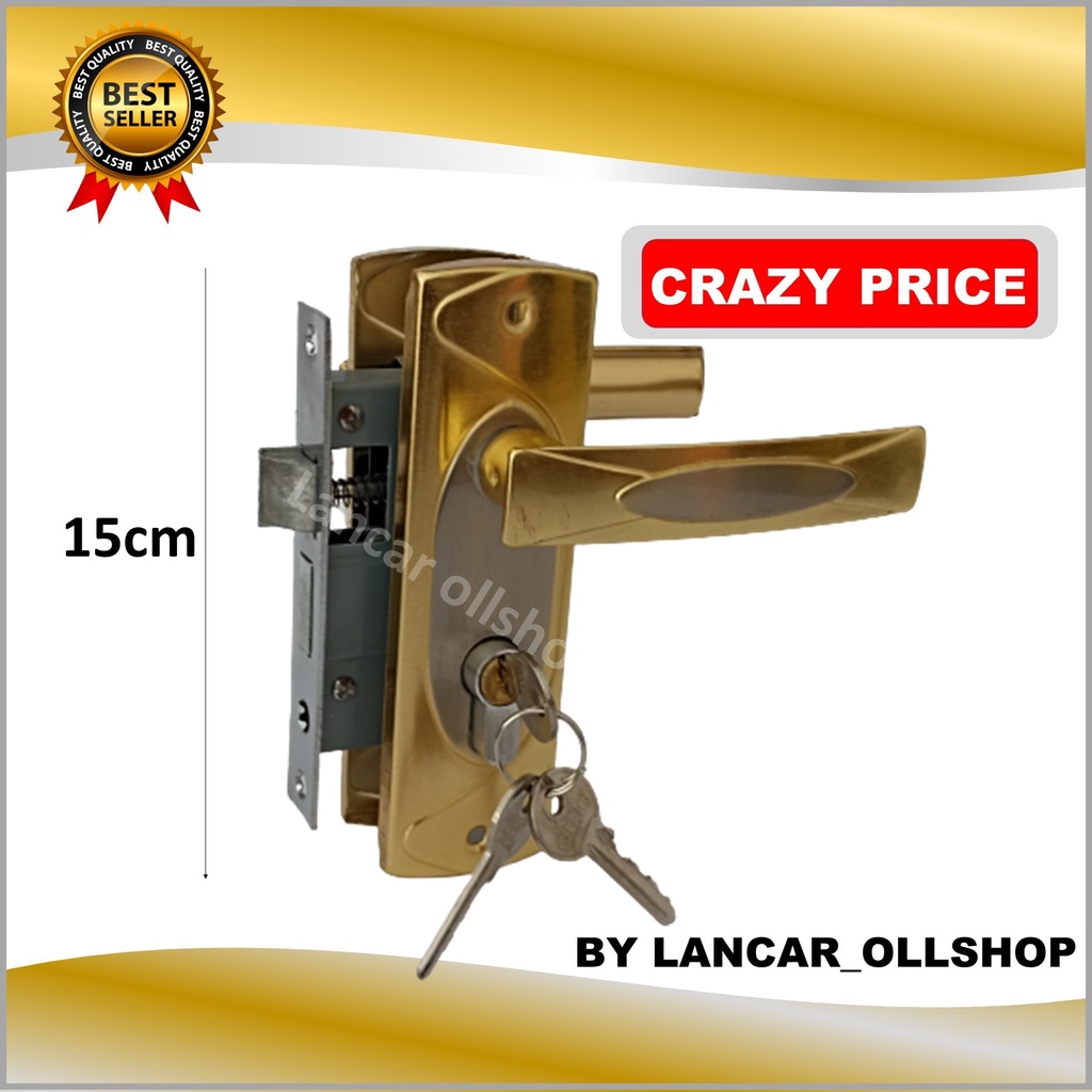 kunci pintu kecil / handel pintu kecil / Handle Pintu Rumah 5002 CP GP / 5007 CP GP