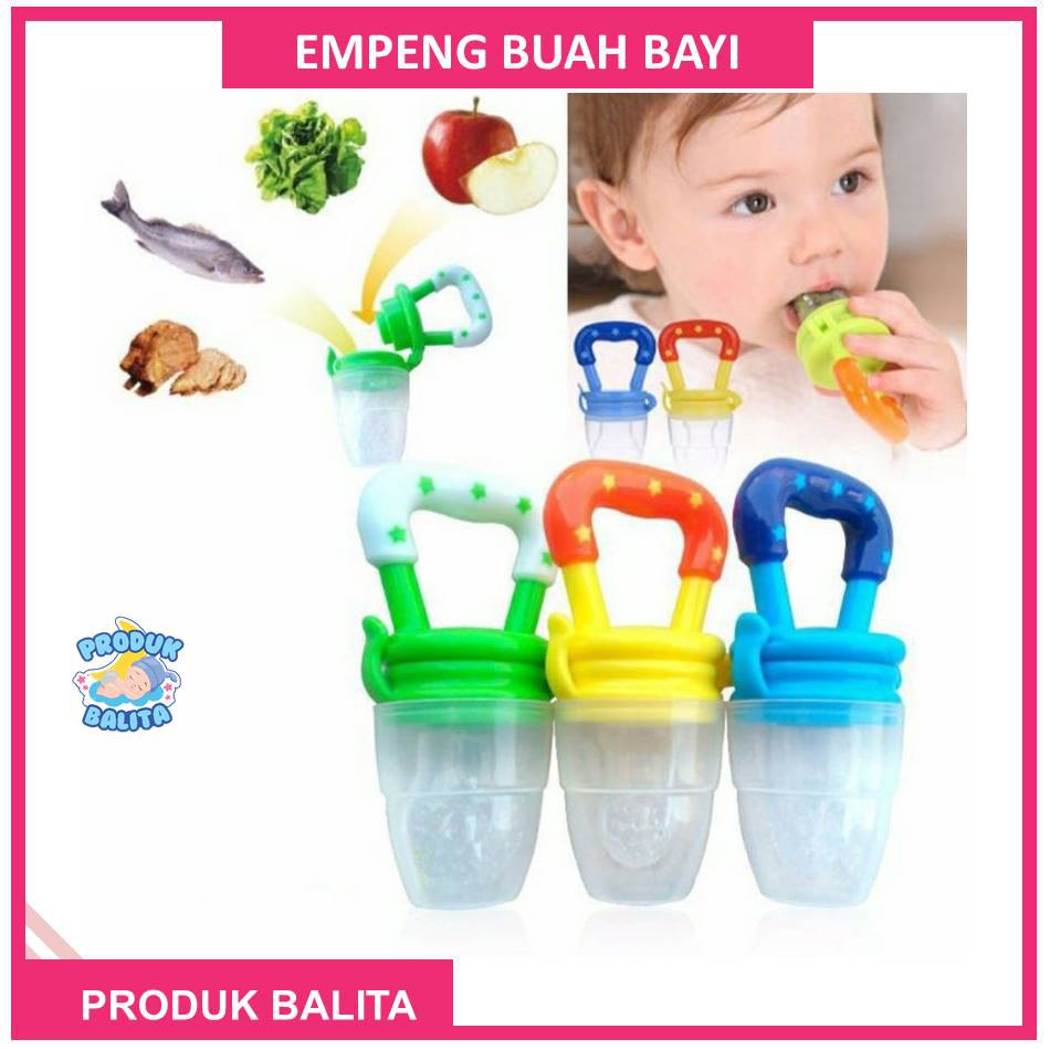 Dot Empeng Buah  Bayi Baby Fruit Feeder Rattle Teether Kompeng Pacifier Gigitan Bayi