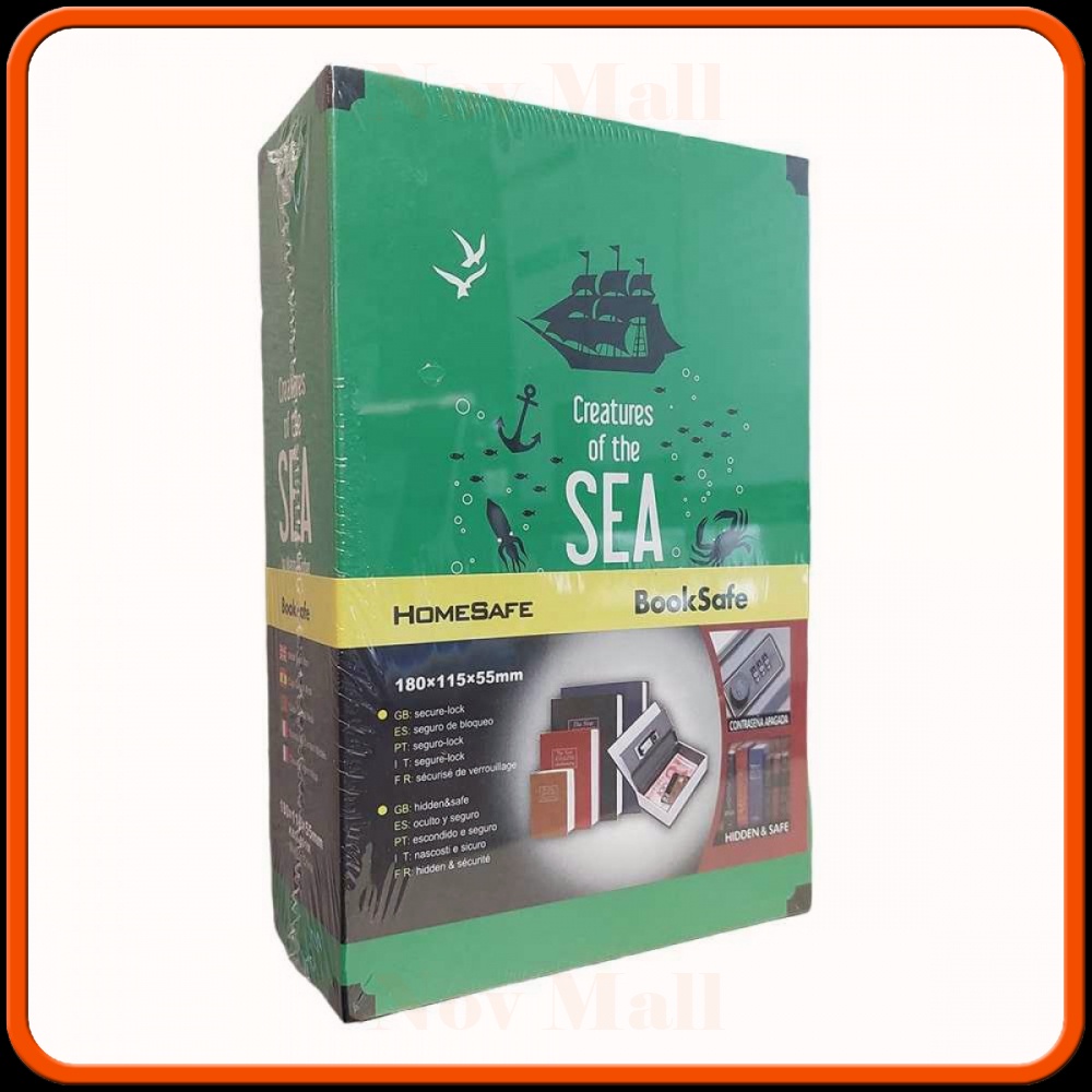 Kotak Buku Novel Colorful Safety Box Hidden Storage - DHZ001
