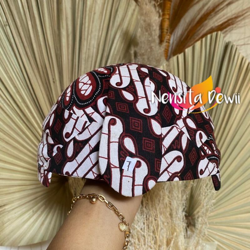 Blangkon Solo Jarik - Parang Garuda Coklat