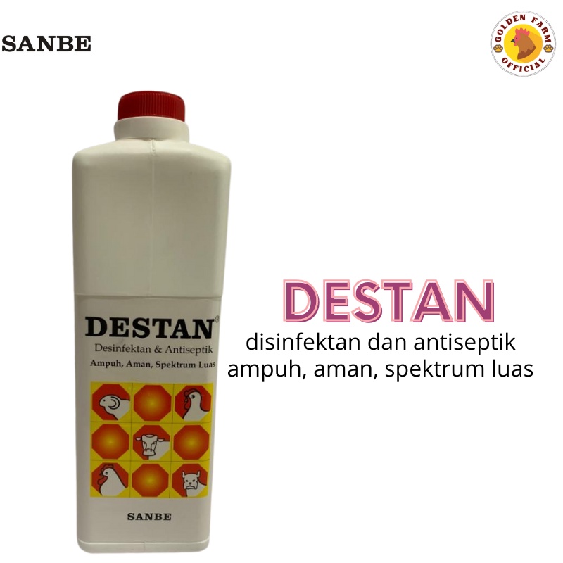 Destan 1liter Desinfektan dan Antiseptik Kandang Ayam, Domba Kambing Sapi Bebek unggas