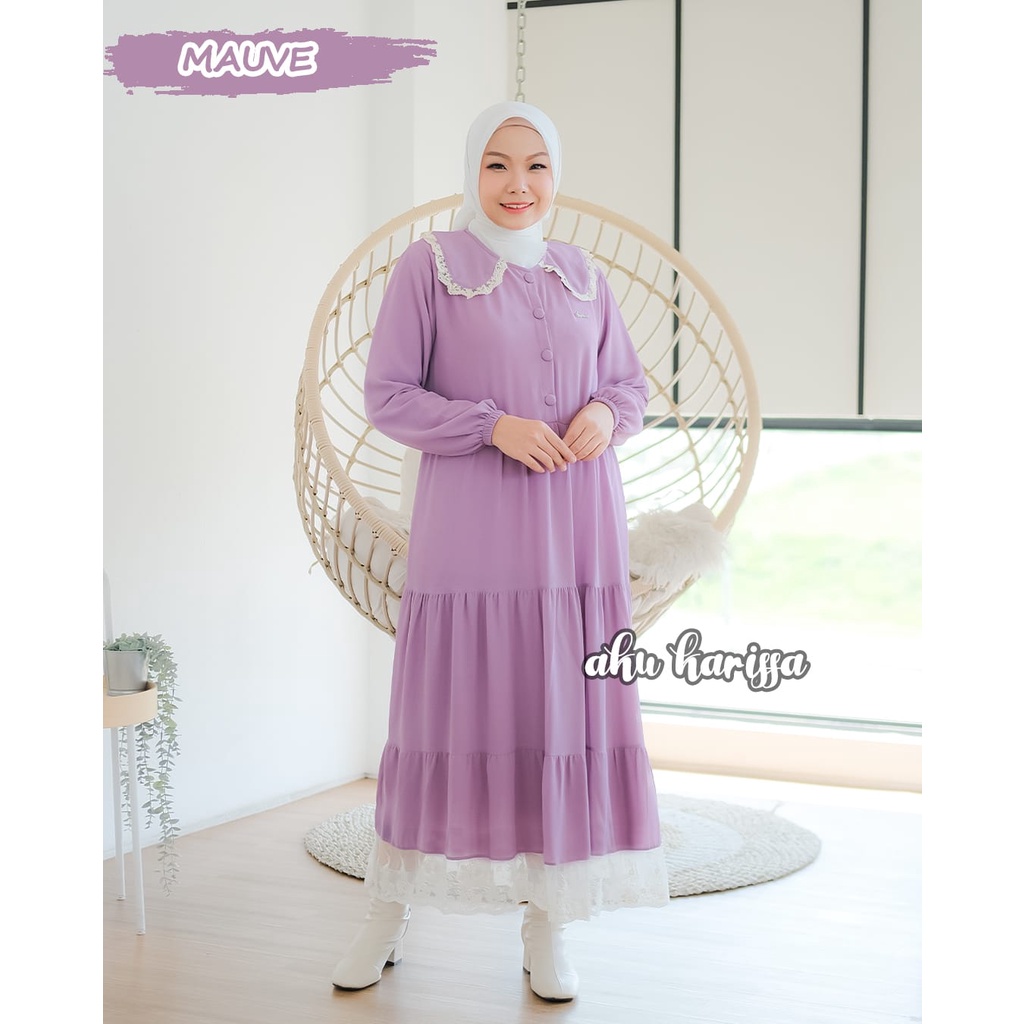 MIDI DRESS CERUTY MIKAYLA AKU KARISSA REMAJA WANITA STYLE SERUT SUSUN KOREAN LOOK