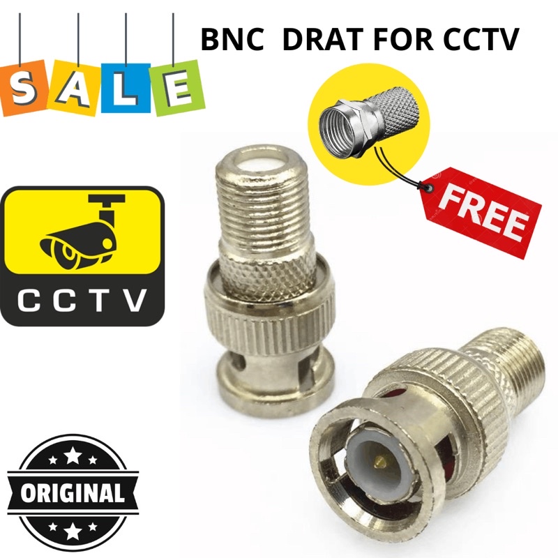 Connector jack BNC drat plus ring F