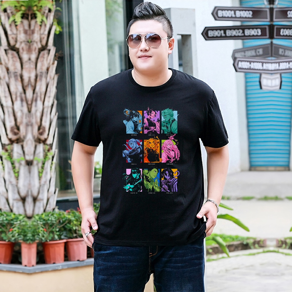 Kaos Tshirt  Pria Demon Slayer Tanjiro kimetsu no yaiba Baju Distro Basic Kasual