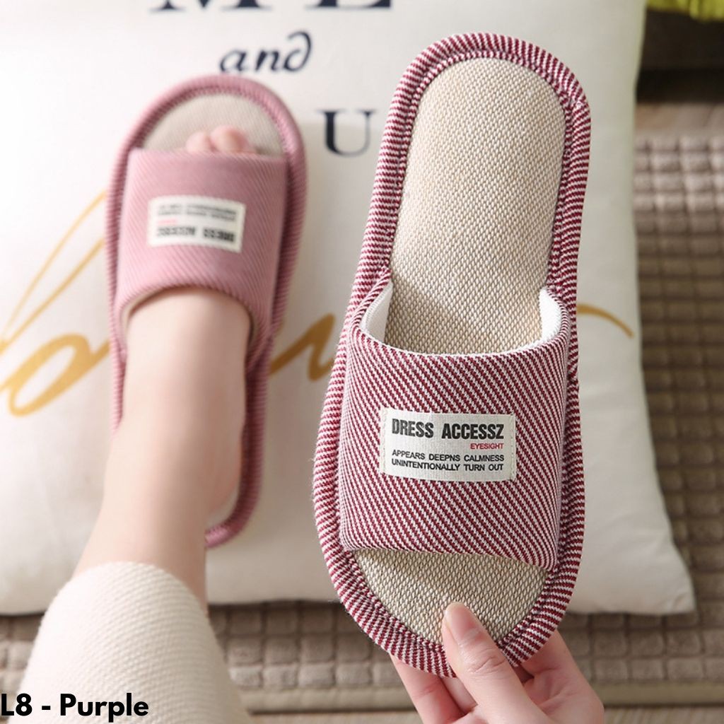 SANDAL RUMAH WANITA PRIA COUPLE COMFY IMPORT ENTENG ANTI LICIN TOILET DAPUR INDOOR BUMIL L8