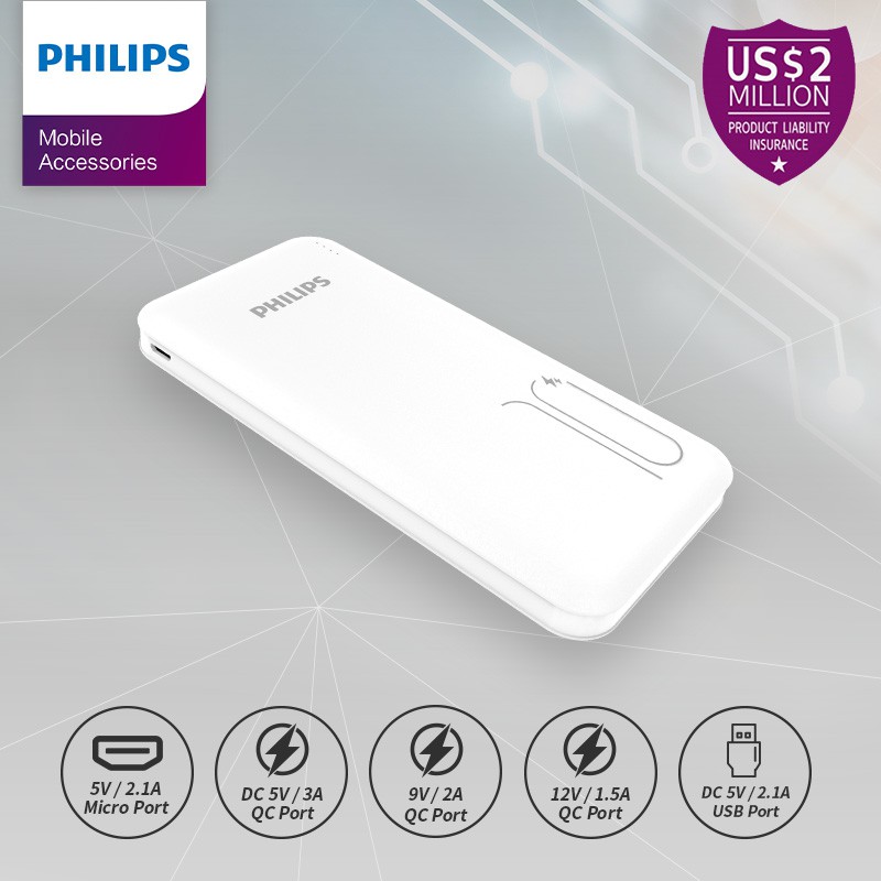 PHILIPS DLP 6812C PowerBank 10,000mAh 18W PD-QC Original