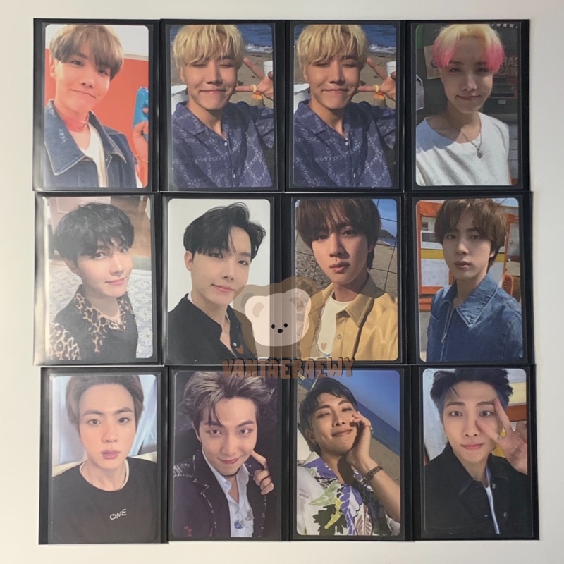 BTS OFFICIAL PHOTOCARD (butter peach cream memo br dvd pob mots dvd namjoon rm jin seokjin jhope hob