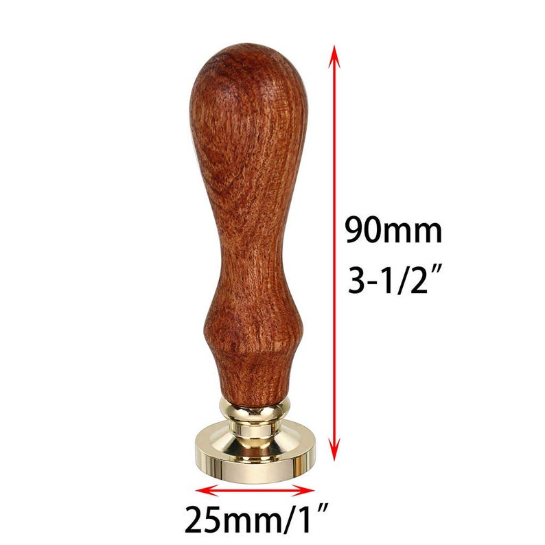 

mg 1 pcs Wood Handle Stamp Natural, Bamboo and Camel (Gagang Stempel Kuningan Seal wax ) / Fleksible