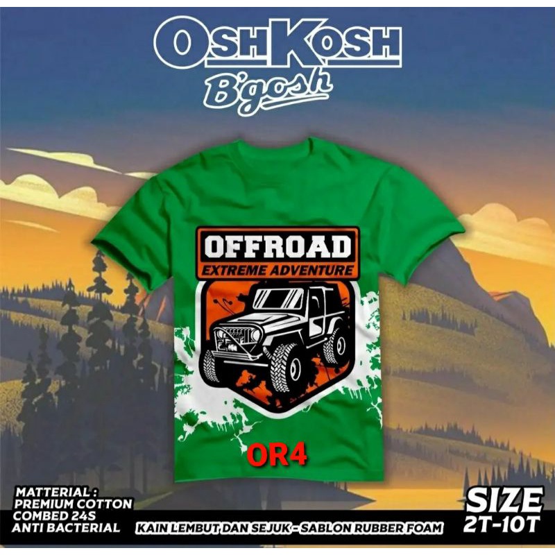 Kaos anak laki laki 2-10 tahun - kaos offroad