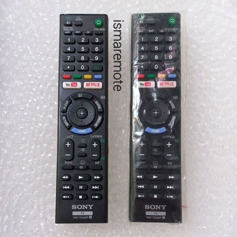 REMOTE REMOT TV SONY LED LCD 3D SMART TV YOUTUBE NETFLIX RMT-TX202P