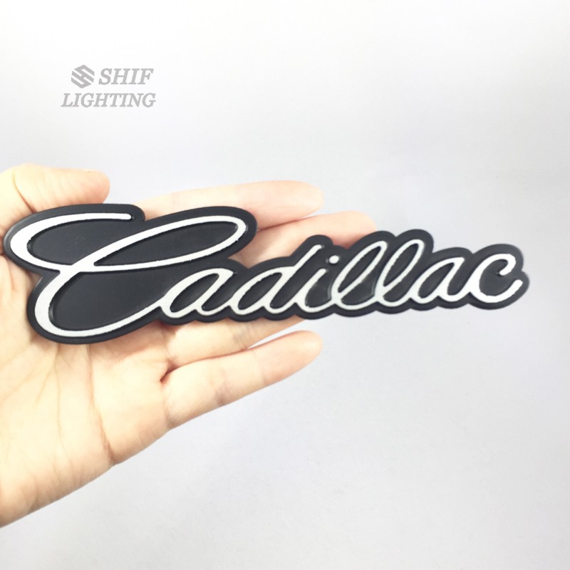 1pc Stiker Emblem Logo Cadillac Bahan Metal Untuk Mobil