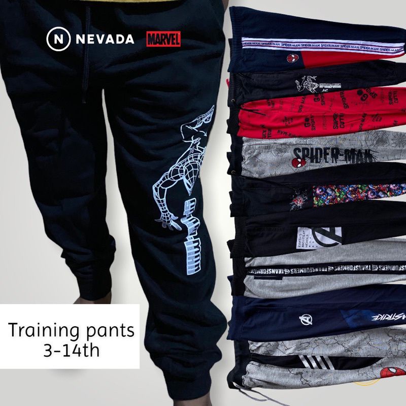 Training anak 7-14 tahun Nevada celana panjang olahraga unisex laki-laki perempuan