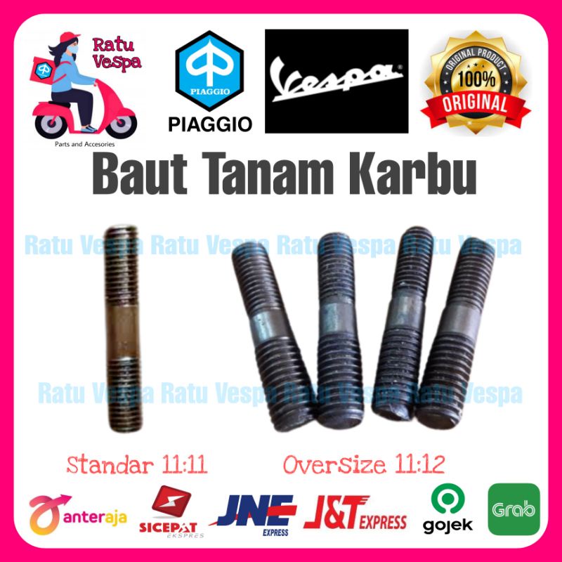 Baut Tanam Karburator Standard dan Oversize