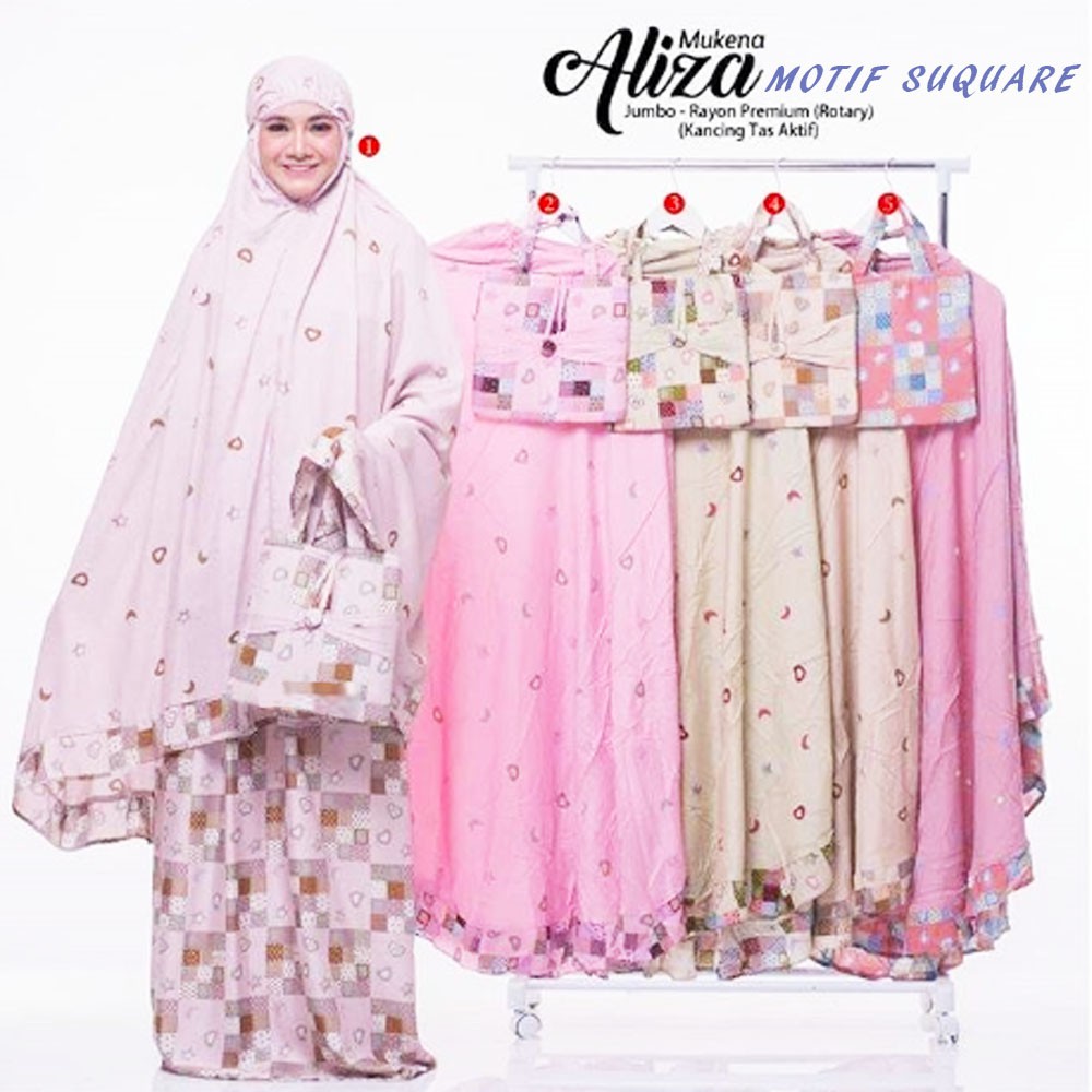 MUKENA DEWASA MOTIF / Mukena Aliza Premium Motif / Mukena Dewasa