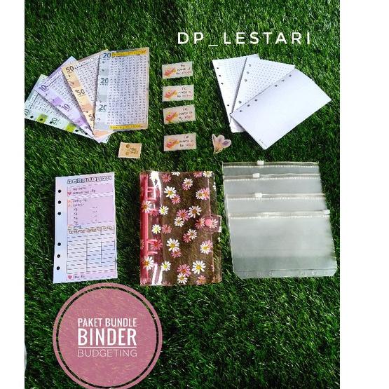 

Menarik.. BINDER BUDGETING || Paket bundle budgeting lengkap || binder daisy A6 binder squin binder kulit jeruk