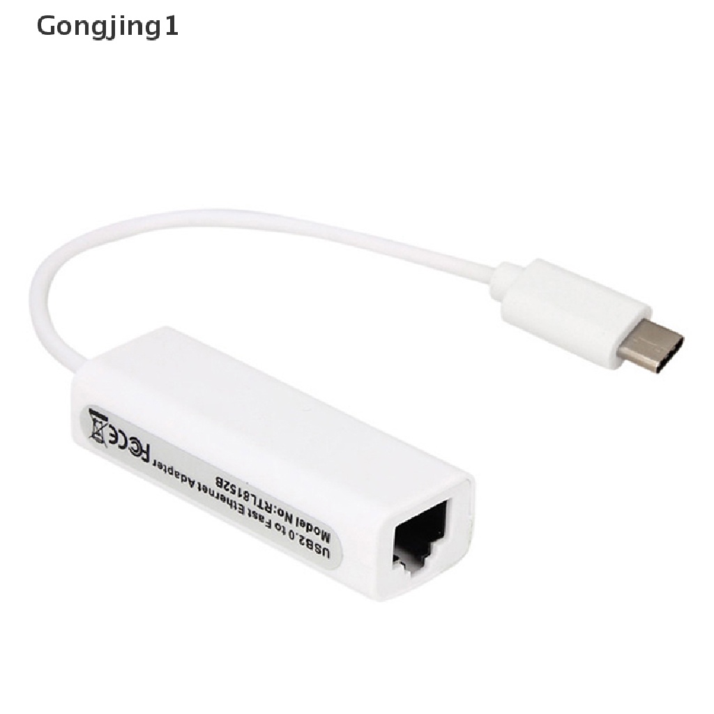 Gongjing1 Adapter Jaringan LAN Ethernet RJ45 USB 3.1 Tipe c Ke RJ45 Gigabit Untuk Macbook