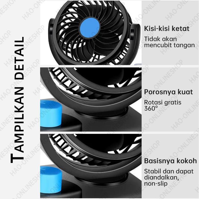 Kipas Angin Mobil Double Fan 12V/24V / Kipas Angin Mobil 12Volt / Kipas Mobil