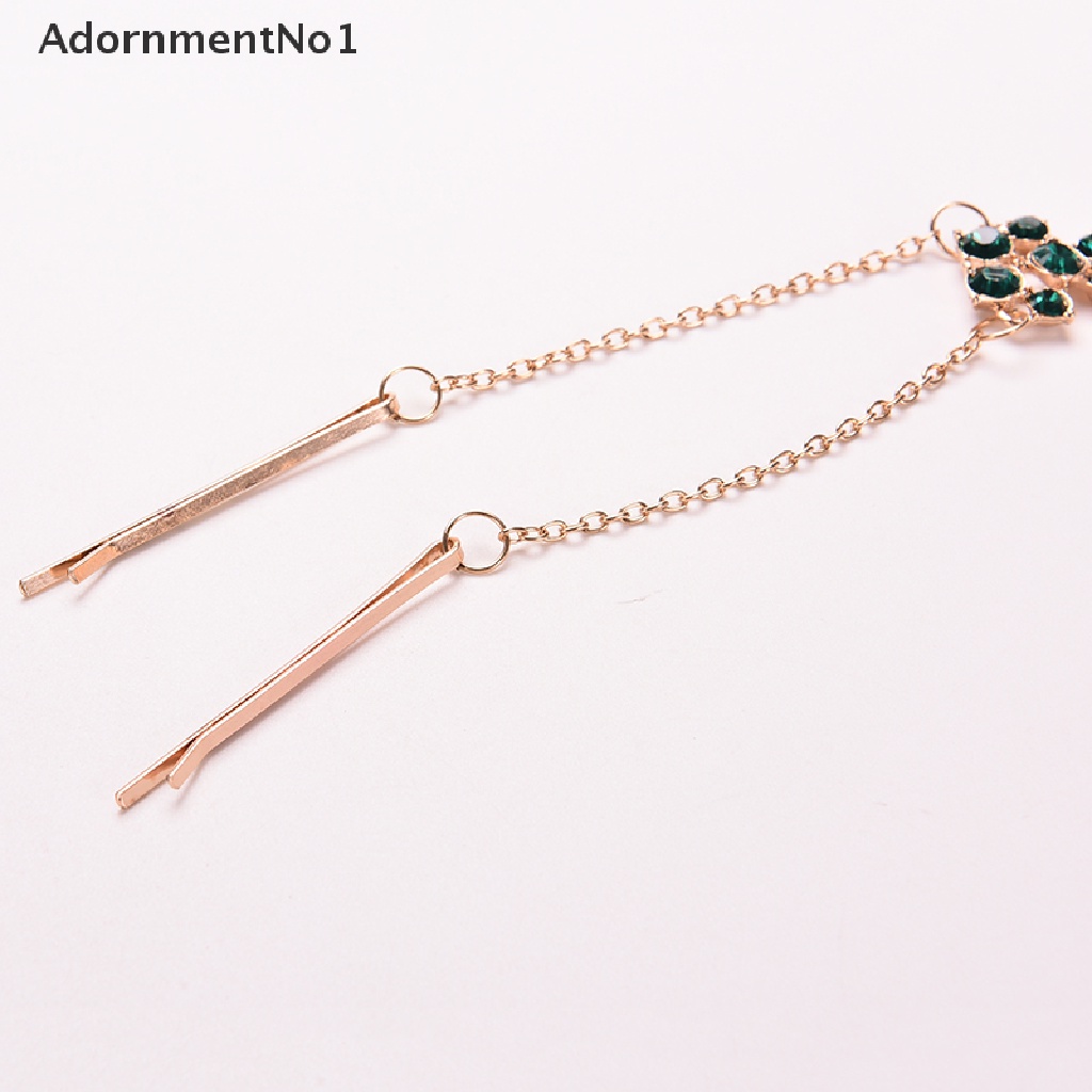 [AdornmentNo1] Women Hair Clip Beads Flower Drop Hair Pins Forehead Jewelry Hair Clip Hairpins [new]