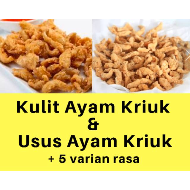 

Paket Usaha Franchise Kulit & Usus Kriuk